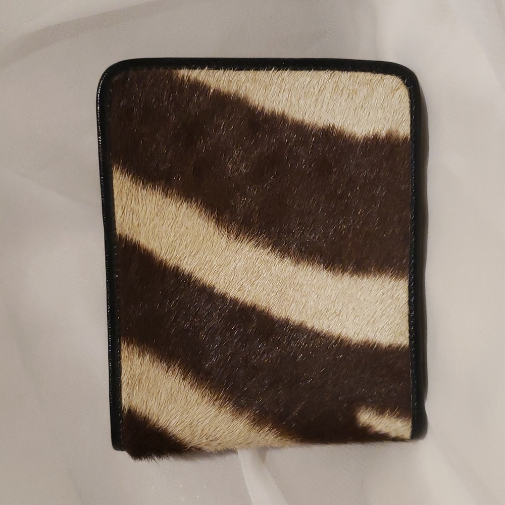 Black and White Fur Wallet